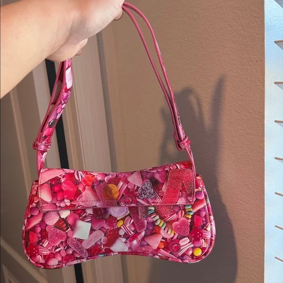 Diesel Pink Candy Print Shoulder Bag - Picture 2 of 2